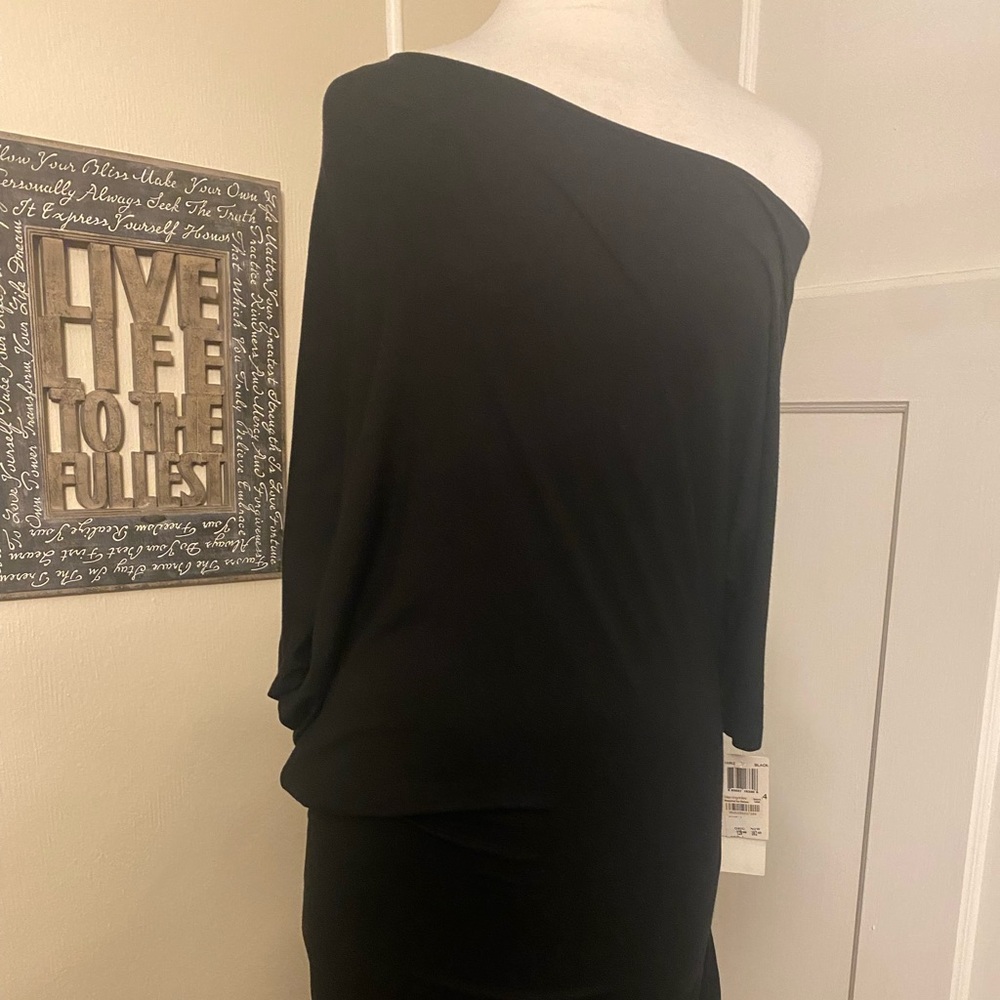 NWT French Connection SEXY 🔥 Off-Shoulder Asymmetrical Dress S/M $275 - Picture 10 of 14